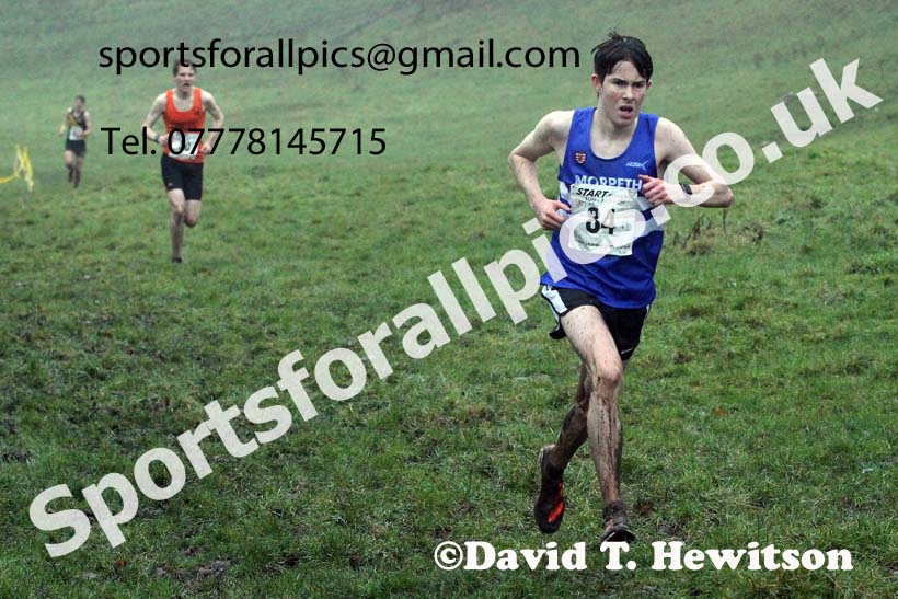 Mens under-17s, NECAA Junior Cross Country Relays, Thornley Farm, Peterlee, Saturday, December 12th. Photo: David T. Hewitson/Sports for All Pics